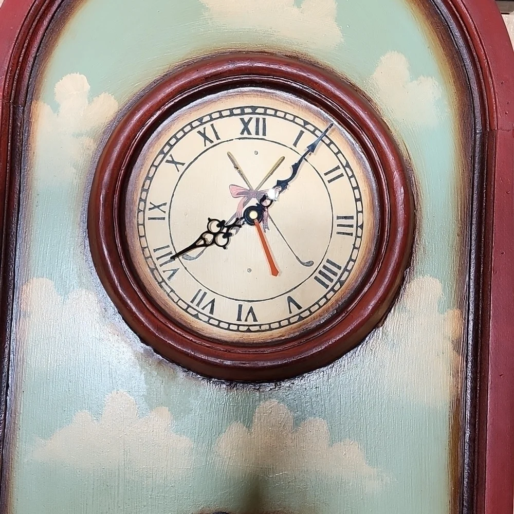 VINTAGE MAN GOLFER OPEN CLOCK